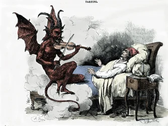 Giuseppe Tartini (1692-1770) zeneszerző álma: „Sonata des trilles du Diable” című művében (hegedűszonáta g-mollban) a zeneszerző azt álmodja, hogy lelke árán alkut köt az ördöggel, rábízza hegedűjét, és az ördög játszik
