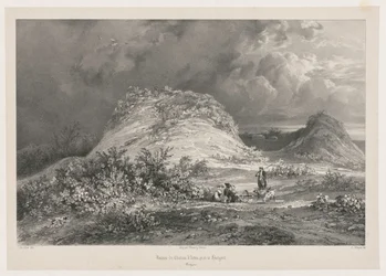 A Chateau dArtns romjai Huelgoat közelében, Bretagne, 1845-1846.