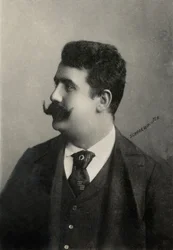 Ruggero Leoncavallo olasz zeneszerző portréja (fotó)