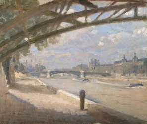 A Pont des Arts alatt, Párizs. Dél