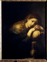 A bűnbánó Madeleine. Jose de Ribera dit il Spagnoletto festménye "" a spanyol "" (1591-1652)