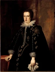 Claude de Medicis (Claudia de Medici) portréja (1604-1648) Federico della Rovere Urbin herceg felesége, majd V. Lipót osztrák főherceg Tirol Justus Sustermans festménye (1597-1681) 17. század Firenze, Pitti-palota