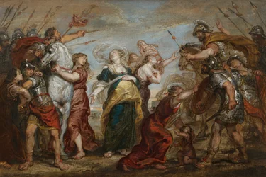 A rómaiak és a szabinok kibékülése c. 1655-1656.
