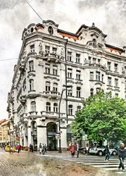 Díszes városi sarkocska