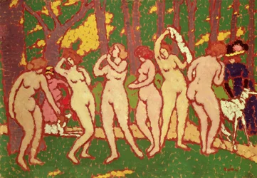 Aktok egy parkban, 1910