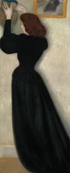 Karcsú nő vázával, 1894.
