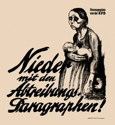Le az abortuszparagrafusokkal!, 1923.
