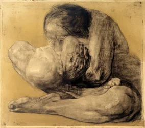 Käthe Kollwitz, asszony halott gyermekkel, 1903