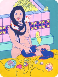 Mac Bath, 2019 (akril, pamut)