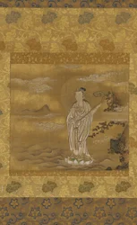 Bódhiszattva átkel a tengeren, Edo-korszak, 17. század.