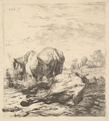 A két ló, 17. század.