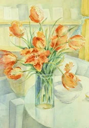 Művészek Tulipánok a Szalonban