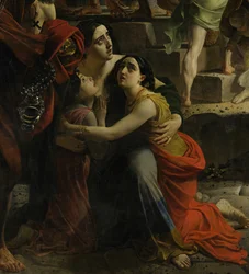 Részlet Pompeji utolsó napja című műből (Karl Brjullov, 1833, Orosz Múzeum)