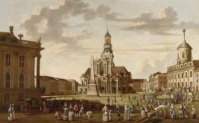 Potsdam régi piaca és a Szent Nikolai templom|