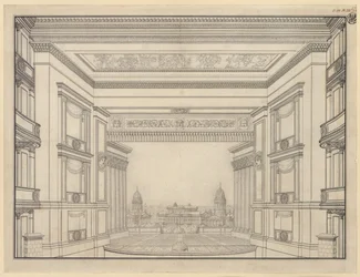 Berlin. Schauspielhaus a Gendarmenmarkton, színpad
