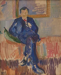 Karl Schou festő portréja