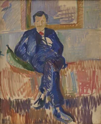 Karl Schou festő portréja