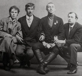 Osip Mandelstam, Korney Chukovsky, Benedikt Livshits és Jurij Annenkov, 1914