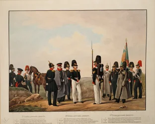 Orosz 1., 2. és 3. gránátos hadosztály, 1845-1855