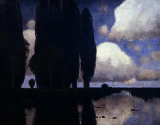 Rajna-vidéki jelenet (olaj, vászon)