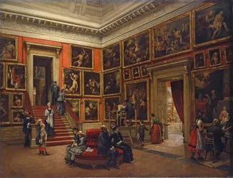A drezdai képtárban, 1881.