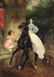 A lovasasszony, Giovanina és Amacilia Paccini portréja, Samoilova grófnő gondozottjai, 1832