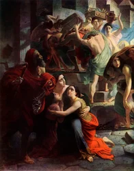 Pompeii utolsó napja, 1833, részlet, 1965.