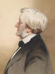 "Richard Wagner német zeneszerző portréja"