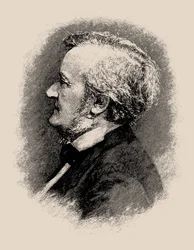 Richard Wagner zeneszerző portréja 1813-1883, 1900-1910-es évek.