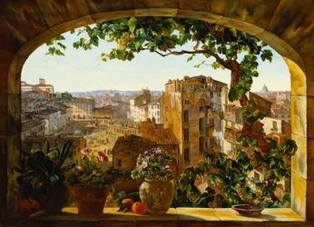 Piazza Barberini, Róma, 1830