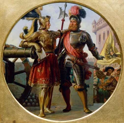 Maximilian I. császár és Georg von Frunsberg, 1868