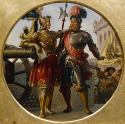 Maximilian I. császár és Georg von Frundsberg