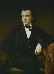 Johannes Brahms (olaj, vászon)