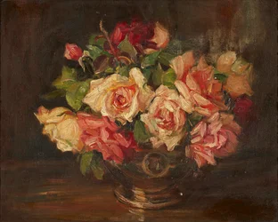 Pink Roses (olaj, vászon)