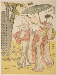Asuka húzza (Asukayama), a "Five pulls of Edo (a dolgok utóhatása)" sorozatból