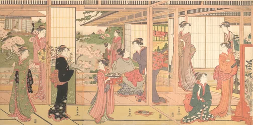 Kertre nyíló kastély, kb. 1786.