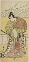 Sakata Hangorô III színész mint Takechi Mitsuhide a "Muromacho Chronicle in Kana Script" ("Kanagaki Muromachi bundan") című filmben.