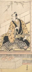 IV. Matsumoto Koshiro színész egy külső szobában ülve, 1789.