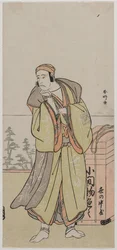 Ichikawa Yaozo II, mint vándor házaló, az 1770-es évek közepén vagy végén.