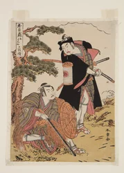 Chüshingura, 5. felvonás (színes fatömbnyomat)