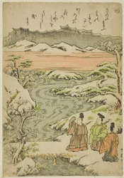 "Én" a "Tales of Ise in Fashionable Brocade Pictures (Furyu nishiki-e Ise monogatari)" sorozatból.