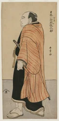 Edo-i Tanikaze Kajinosuke, Japán legjobb birkózója, kb. az 1780-as évek közepe