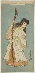 IV. Ichikawa Danjuro színész, feltehetően Tenjiku Tokubei szerepében a „Tenjiku Tokubei Turns the Helm to home to (Tenjiku Tokubei Kokyo no Torikaji)” című darabban, amelyet a Nakamura Színházban mutattak be 1768 nyolcadik hónapjában.