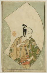 A színész, Ichikawa Somegoro, "A színpadi rajongók képeskönyve (Ehon butai ogi)"