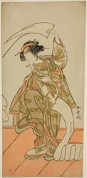 The Actor Segawa Kikunojo III as the Courtesan Kisegawa in a "Nuno Sarashi" Dance, in the Play Hana-zumo Genji Hiiki, Performed at the Nakamura Theater in the Eleventh Month, 1775   1297746   hu       hungarian Successfully Translated  Original: Mocking of