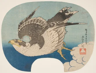 A Hawk in Flight, 1840 körül (fatömbnyomat)