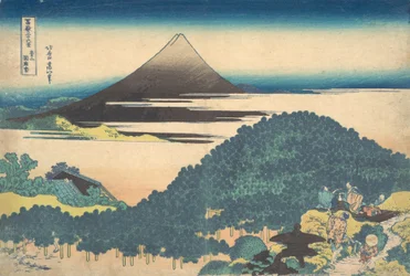 Cushion Pine Aoyama Aoyama enza no matsu, a Thirty-six Views of ... sorozatból, kb. 1830-32.