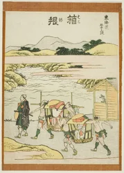 Hakone, a "Tokaido ötvenhárom állomása (Tokaido gojusan tsugi)" sorozatból