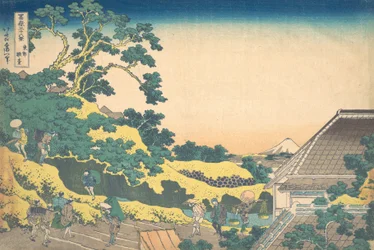 Surugadai az Edo Toto Sundaiban, a Harminchat kilátás a Fudzsi-hegyre, Fug... sorozatból, kb. 1830-32.