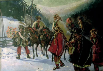 Hucul esküvő, 1909